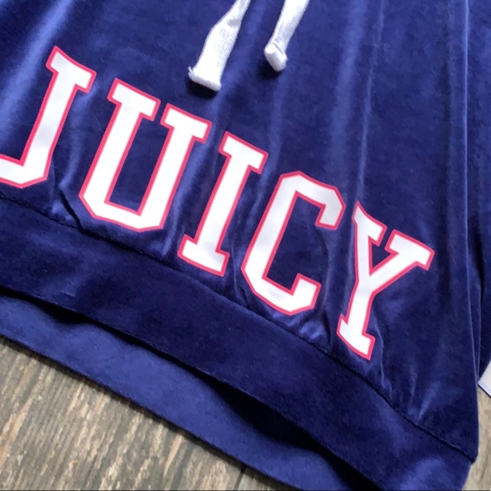 VELVET JUICY DRAWSTRING HOODIE - Picture 2 of 3